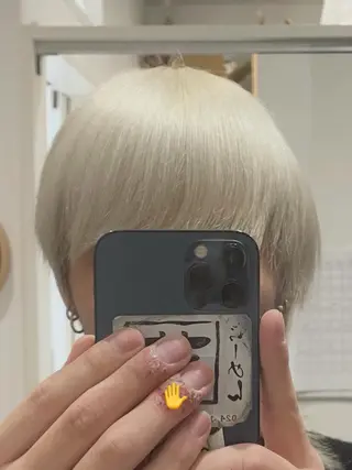 カラー メンズ 佐々木 空人のヘアスタイル