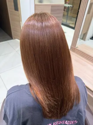 カラー 結菜🎀 暖色系カラー❤️💍のヘアスタイル