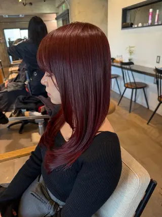 セミロング カラー KAWAI KOHEIのヘアスタイル