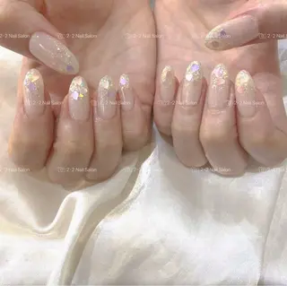 ネイル Shis_🦄shi 韓国風キラキラネイルのネイルデザイン