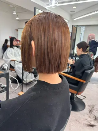 ショート カラー パーマ ヘアアレンジ 横浜Bob美容師🤎 ERINAのヘアスタイル