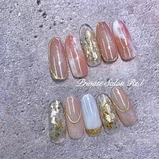 ネイル モチの良さ◉ フィルインネイル♡のネイルデザイン