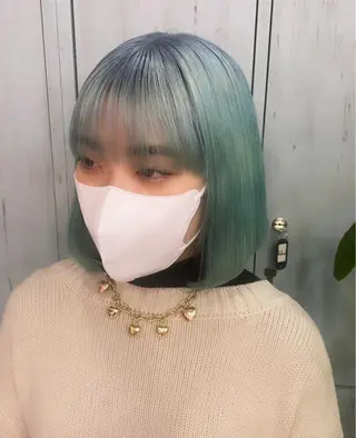 セミロング カラー 町田ブリーチ特化 MANATOのヘアスタイル