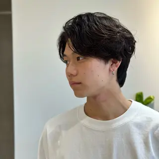 ショート パーマ メンズ 朝楽メンズパーマ 🥇メンズカット吉田のヘアスタイル