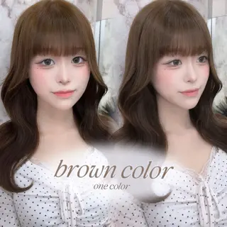 セミロング カラー 🍓みのり🍓/大宮 /透明感カラー💖のヘアスタイル