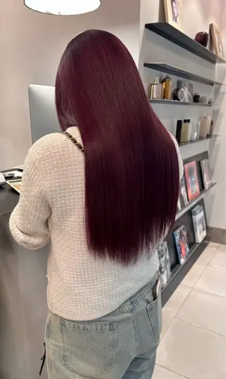 ロング 落合 智登世/ カラーモデル募集中のヘアスタイル