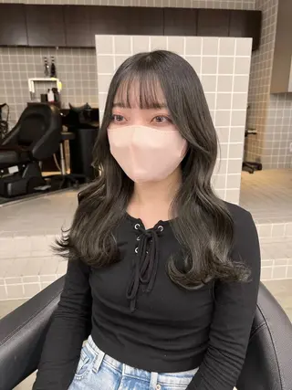 ロング カラー パーマ ヘアアレンジ メンズ 上品＆韓国風 🥀海心🥀のヘアスタイル