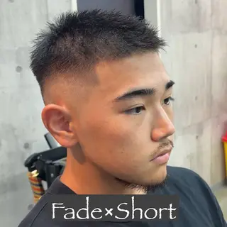 ショート パーマ ヘアアレンジ メンズ メンズ専門🥸 フェード特化　涼太のヘアスタイル
