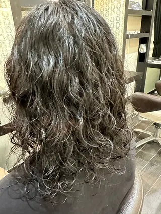 パーマ メンズ ナチュラルヘア 神田一瑳のヘアスタイル