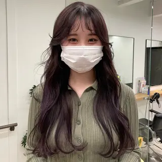 ロング 盛れる透明感カラー momokaのヘアスタイル