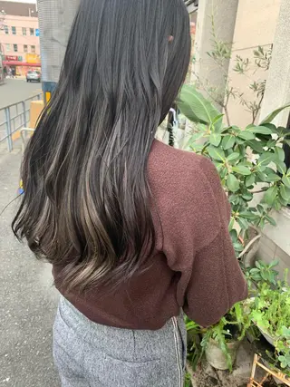 ロング 艶髪color💎髪 質改善ストレート大吉のヘアスタイル
