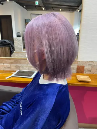ミディアム カラー YUI/ ブリーチカラー🌷のヘアスタイル