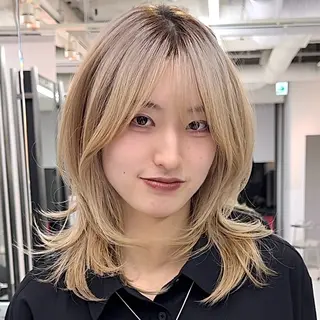 ミディアム レイヤーカット/ 堀匠吾のヘアスタイル
