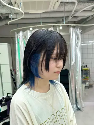 ミディアム カラー 三ノ宮/ケアブリーチ /透明感/颯人のヘアスタイル