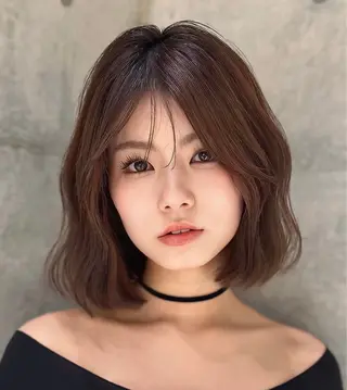 ミディアム けいし🐬ボブ 美髪縮毛矯正のヘアスタイル