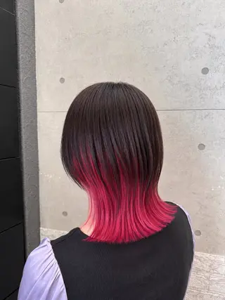 ミディアム カラー 野首 京佑のヘアスタイル