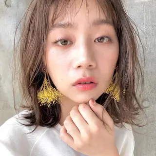 ミディアム カラー ヘアアレンジ 【ダメージレス施術】 【透明感】北村 拓也のヘアスタイル