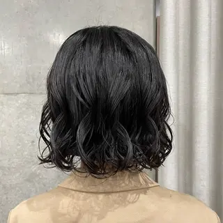 ミディアム パーマ ボブパーマ/ パーマ/ 田中育斗のヘアスタイル