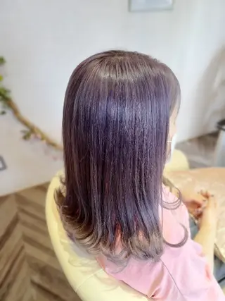 ミディアム カラー 小島　崇義 ブリーチお任せ下さいのヘアスタイル