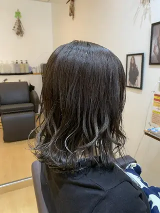 ミディアム カラー サトウ シューイチのヘアスタイル