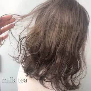 セミロング カラー パーマ ヘアアレンジ メンズ キッズ ネイル マツエク・マツパ 当日予約⭕️ Rene’のヘアスタイル