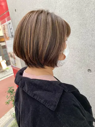 ショート 伸びても可愛いカラー 愛甲竜佑のヘアスタイル
