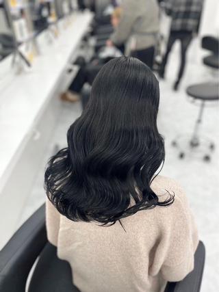 ロング カラー 💜ココアラベンダー 🐈♡/里咲💜🪽のヘアスタイル