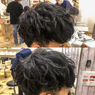 ショート パーマ メンズ 本場韓国ヘア/韓国風 メンズヘア　須田龍世のヘアスタイル