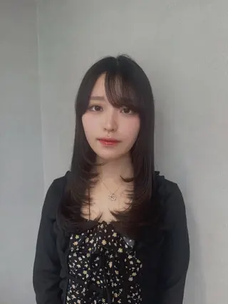 ロング Rena/韓国 /ワンホンヘアのヘアスタイル