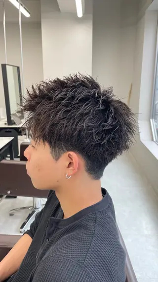 ショート パーマ メンズ メンズ特化AMITY SHINGOのヘアスタイル