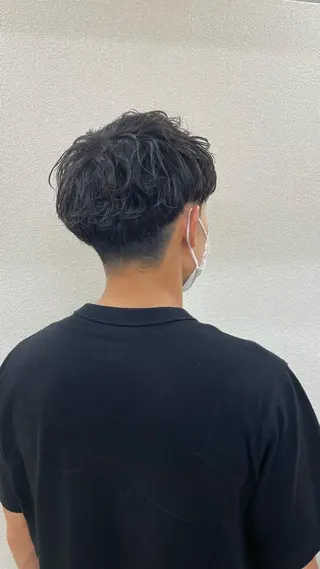 パーマ メンズ もりたみかこ 美容師お休み中のヘアスタイル