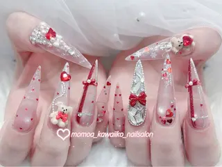 ネイル MoMoA Nail ネイル長さ出し専門店のネイルデザイン