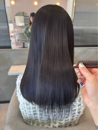 セミロング 🌼縮毛矯正🌼 中野有騎🦕のヘアスタイル