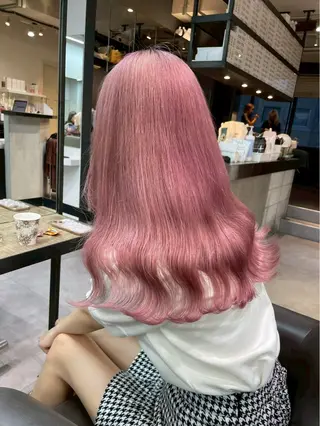 ロング カラー ハイトーンカラー💞 くるみ🎀のヘアスタイル
