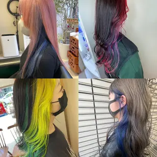 カラー NINE+/代表 ブリーチ特化型サロンのヘアスタイル