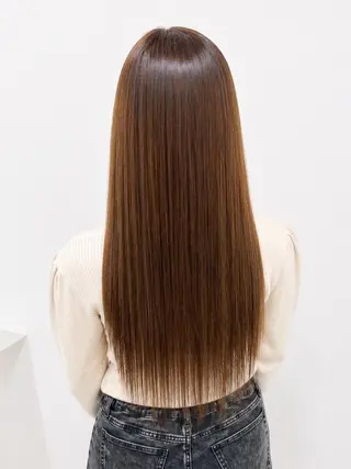 カラー ヘアアレンジ ロング LuciA7:30〜 エクステカラーのヘアスタイル