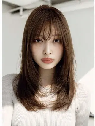 ロング 絶対綺麗な暖色カラー 🎯あります✨増渕✨のヘアスタイル