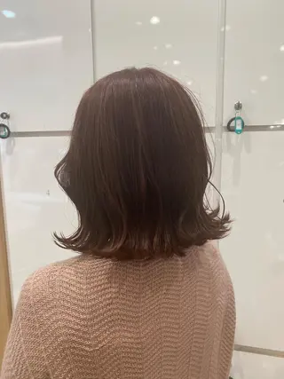 ミディアム カラー パーマ ヘアアレンジ 🌿レイヤー/ブリー チ/🌿JINのヘアスタイル