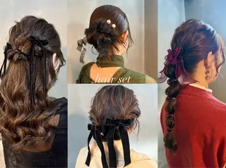 ロング ヘアアレンジ 佐伯 桃のヘアスタイル