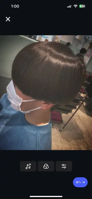 ミディアム メンズ メンズスタイル 櫻井康太のヘアスタイル