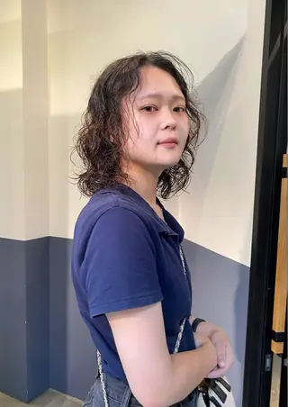 ミディアム パーマ 今出 りょうやのヘアスタイル