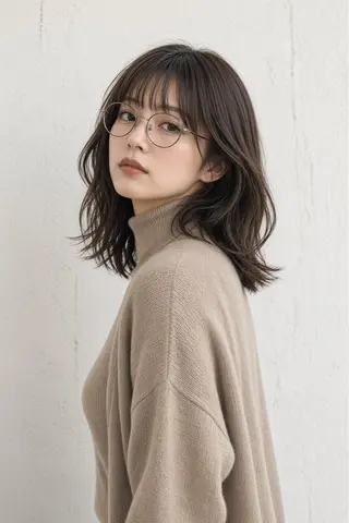 ミディアム 石沢 知康のヘアスタイル