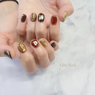 ネイル モチの良さ◉ フィルインネイル♡のネイルデザイン