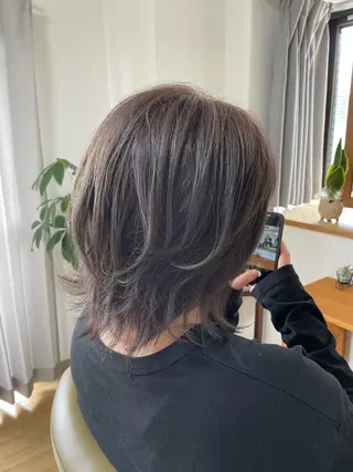 ミディアム カラー Yuki @美容室あのんのヘアスタイル