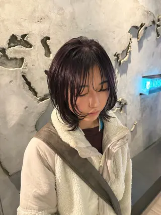 ミディアム 透明感暖色カラー🥣 rico💗のヘアスタイル
