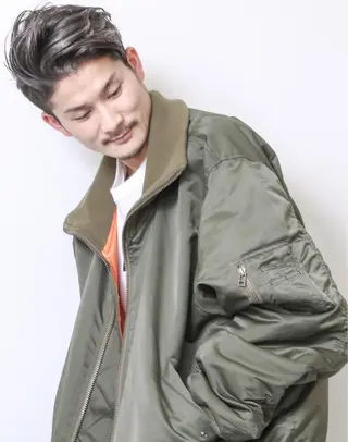 ミディアム カラー パーマ THE USUAL ユージュアルのヘアスタイル