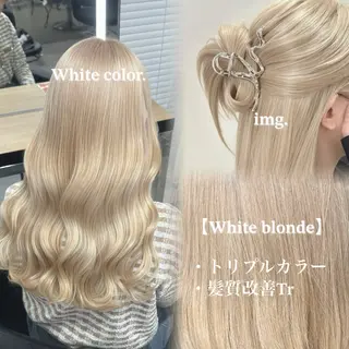 ロング カラー NAMI🤎ブラウン &ミルクティー🤍のヘアスタイル
