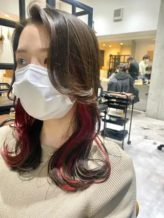 セミロング カラー 似合う髪型見つけます AYAKAのヘアスタイル