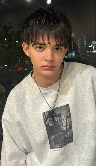 ショート メンズ 鈴木 颯真ウィリアムのヘアスタイル