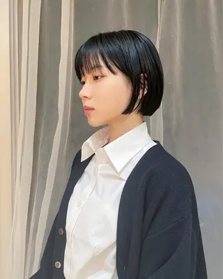 ショート カラー ボブ/ショート 吉田竣のヘアスタイル